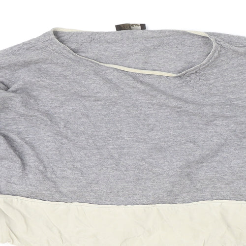Peserico Womens Grey Wool Pullover Sweatshirt Size 18 Pullover