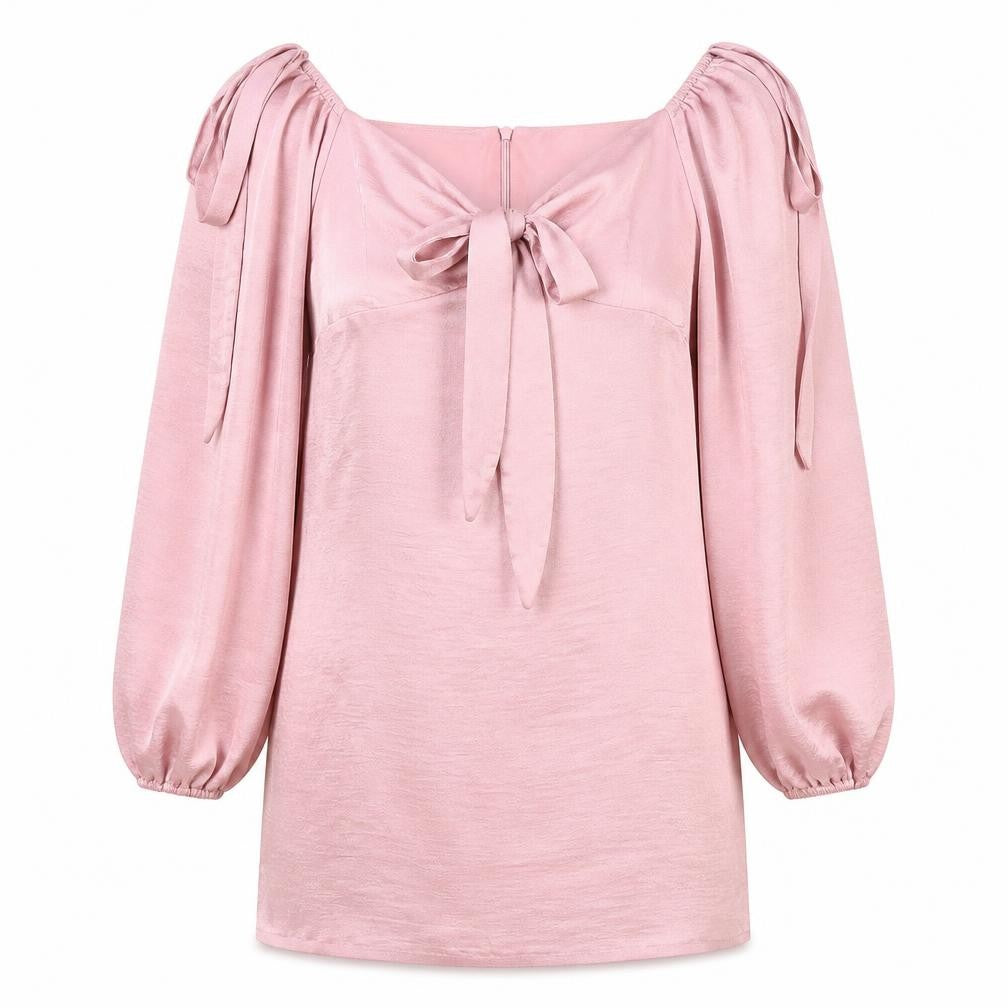 Missguided Womens Pink Polyester Shift Size 10 Sweetheart Zip - Shoulder Tie Detail