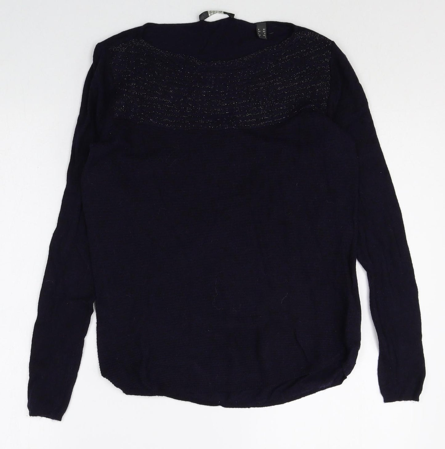 Esprit Womens Blue Boat Neck Polyamide Pullover Jumper Size XS Pullover