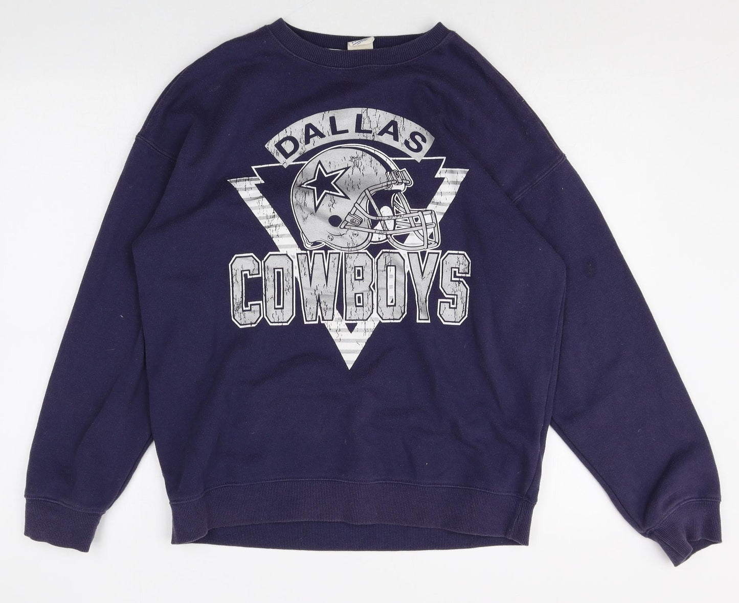 NFL Mens Blue Polyester Pullover Sweatshirt Size S - Dallas Cowboys