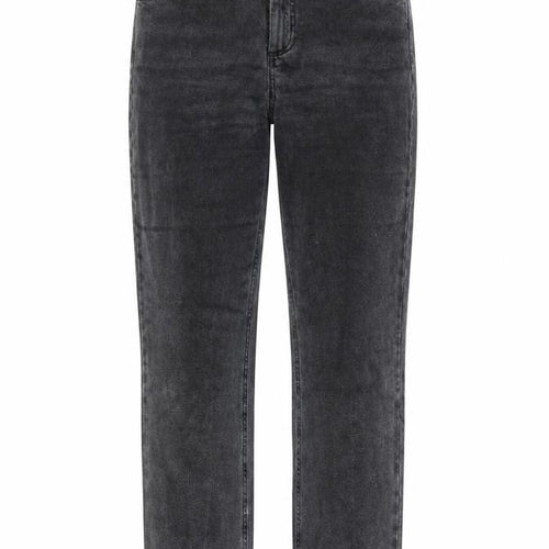 ASOS Womens Grey Cotton Straight Jeans Size 28 in L32 in Regular Button