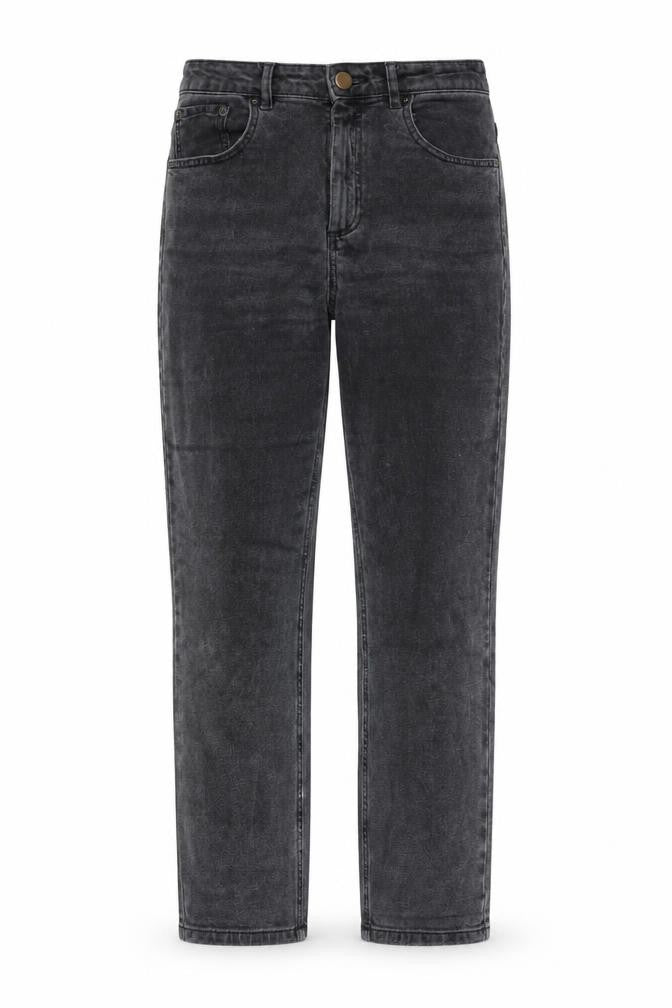ASOS Womens Grey Cotton Straight Jeans Size 28 in L32 in Regular Button