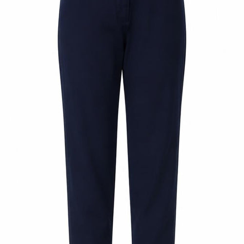 Bianca Womens Blue Viscose Trousers Size 12 L32 in Regular Button