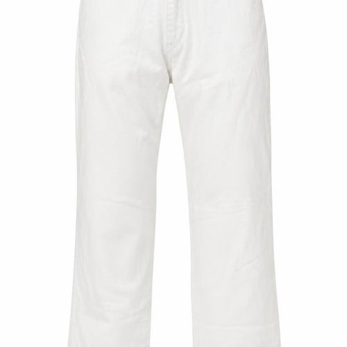 Olsen Womens Ivory Cotton Straight Jeans Size 34 in L29 in Regular Button