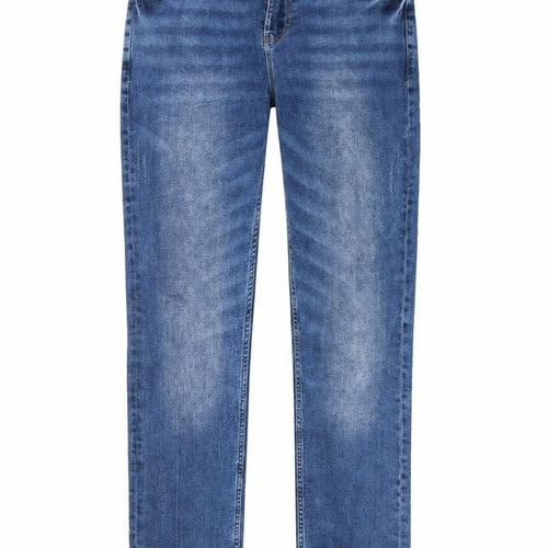 NEXT Womens Blue Cotton Straight Jeans Size 28 in L29 in Regular Button