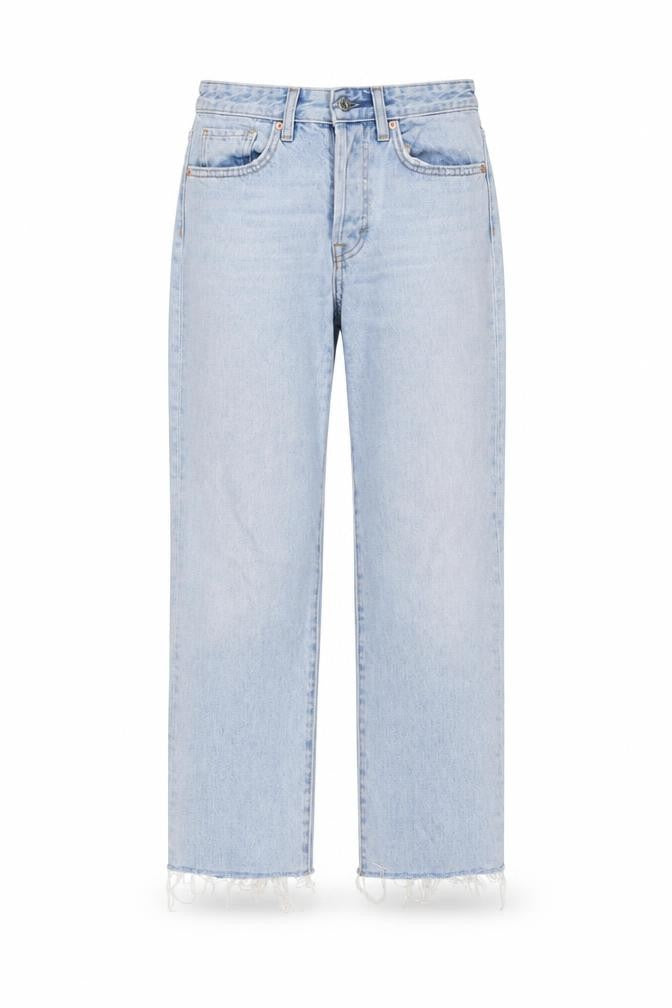 H&M Womens Blue Cotton Straight Jeans Size 26 in L25 in Regular Button