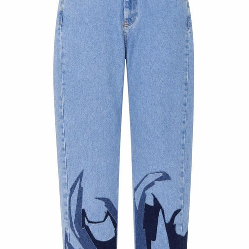 Topshop Womens Blue Cotton Mom Jeans Size 26 in L25 in Regular Button