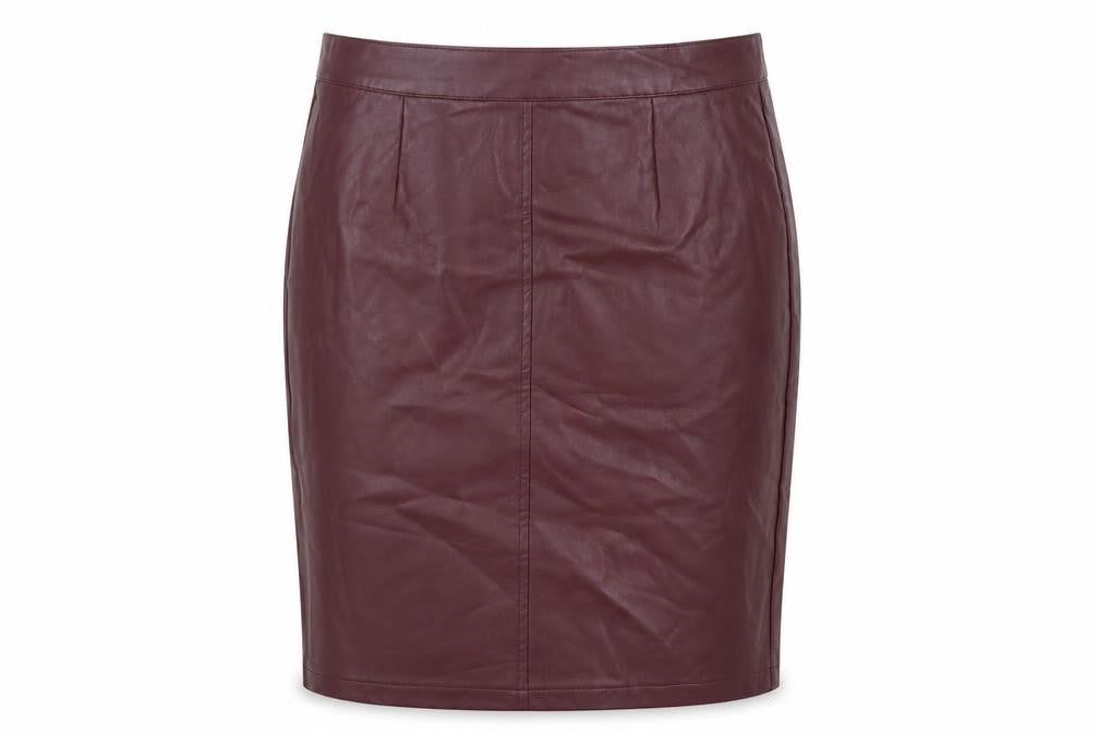 Noisy may Womens Red Polyester Straight & Pencil Skirt Size 26 in Zip