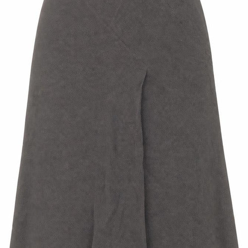 Minuet Womens Brown Acetate Swing Skirt Size 12 Zip
