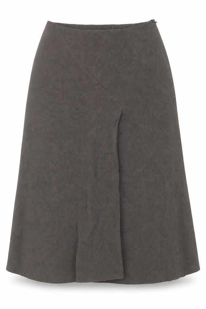 Minuet Womens Brown Acetate Swing Skirt Size 12 Zip