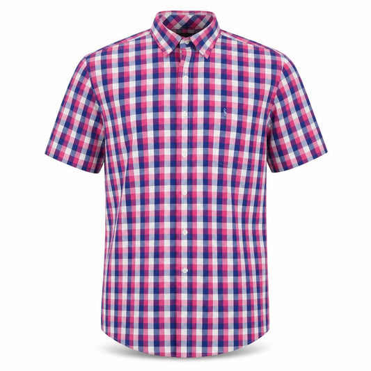 TAILORBYRD Mens Multicoloured Check Cotton Button-Up Size M Collared Button