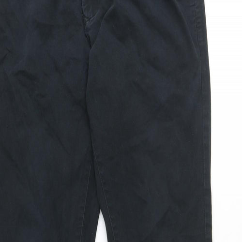 NEXT Mens Blue Cotton Chino Trousers Size 34 in Regular Zip