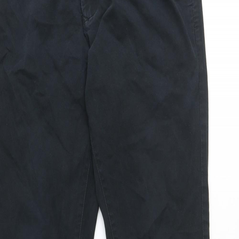 NEXT Mens Blue Cotton Chino Trousers Size 34 in Regular Zip