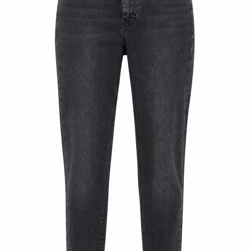 Topshop Womens Black Cotton Straight Jeans Size 25 in Regular Zip