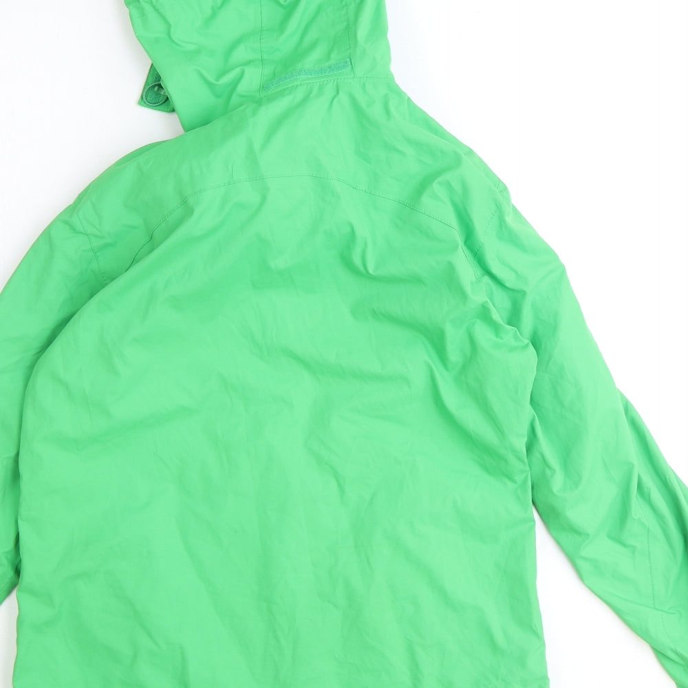 Peter Storm Womens Green Jacket Size 10 Zip - Hooded