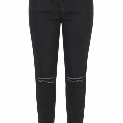 Parisian Womens Black Cotton Skinny Jeans Size 10 Regular Zip