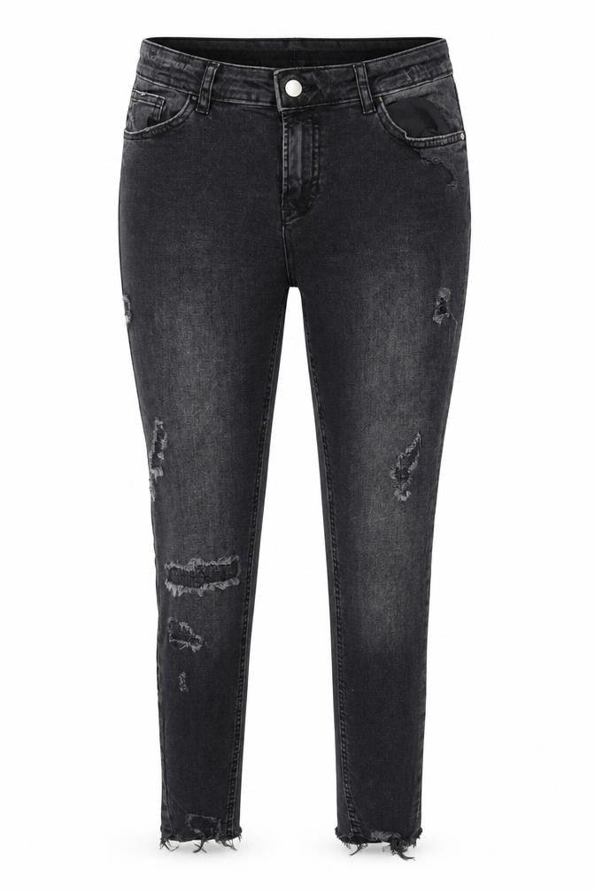 Denim & Co. Womens Black Cotton Skinny Jeans Size 10 Regular Zip