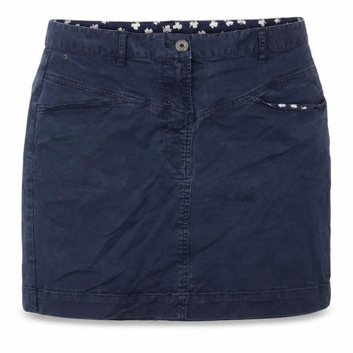 Brooks Brothers Womens Blue Cotton Mini Skirt Size 8 Zip