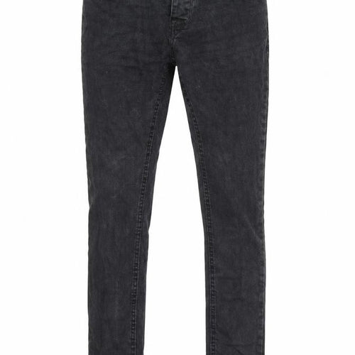 Brave Soul Mens Black Cotton Skinny Jeans Size 30 in L32 in Regular Zip