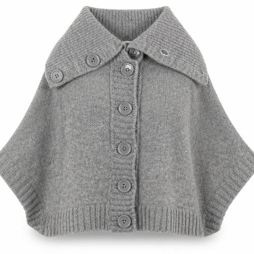Papaya Womens Grey Collared Acrylic Cardigan Jumper Size 16