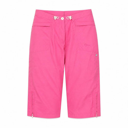 team adventure Womens Pink Cotton Bermuda Shorts Size S L18 in Regular Drawstring