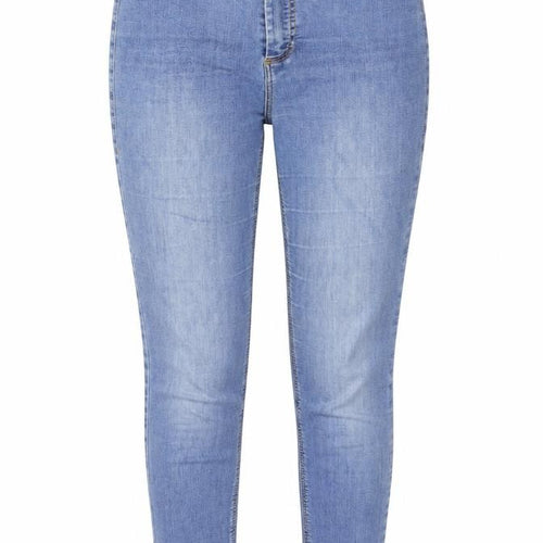 Preworn Womens Blue Cotton Jegging Jeans Size 28 in Regular Button
