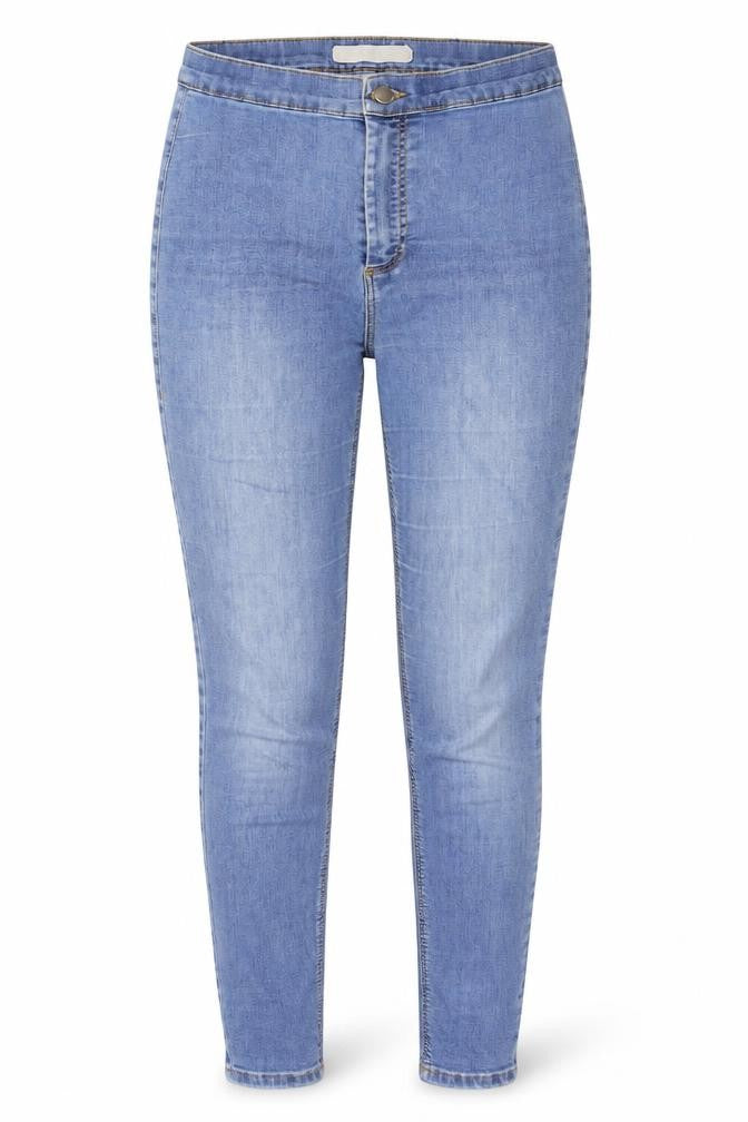 Preworn Womens Blue Cotton Jegging Jeans Size 28 in Regular Button