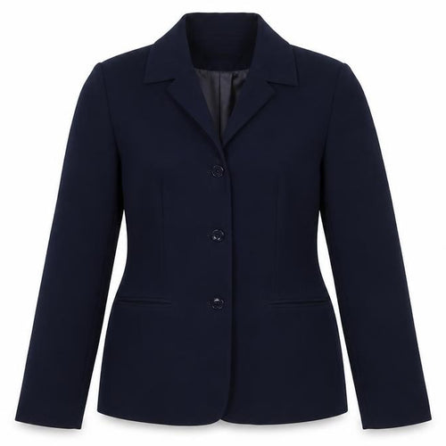 AMARANTO Womens Blue Cotton Jacket Suit Jacket Size S