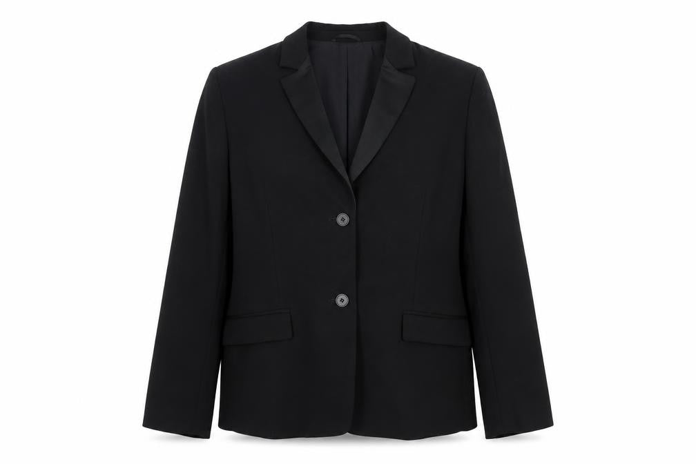 Country Road Womens Black Wool Jacket Suit Jacket Size 12