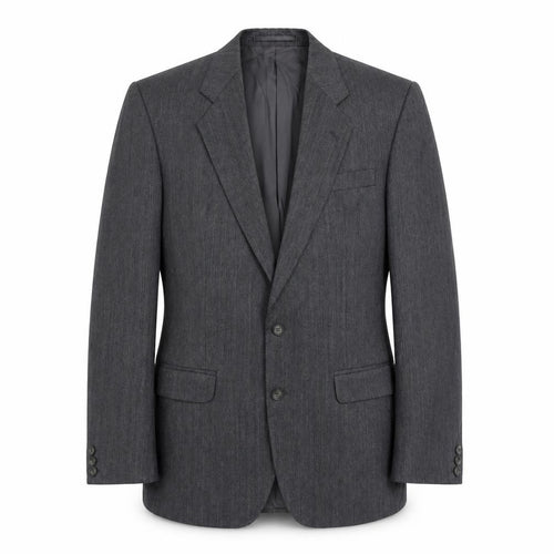 The Label Mens Grey Cotton Jacket Suit Jacket Size 40 Big & Tall