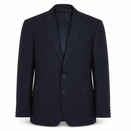 Chesterfield Mens Blue Striped Viscose Jacket Suit Jacket Size 38 Regular