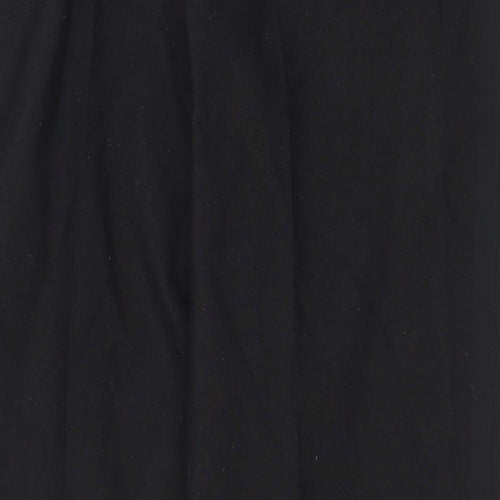 FH Mens Black Cotton Trousers Size 34 in Regular Zip