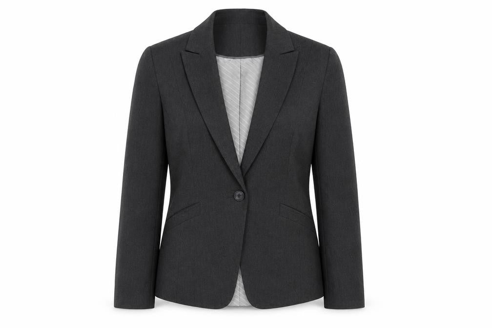 Marks & Spencer Womens Grey Polyester Jacket Suit Jacket Size 12