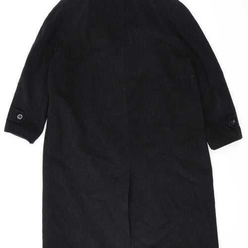 EWM Womens Black Overcoat Coat Size 20 Button