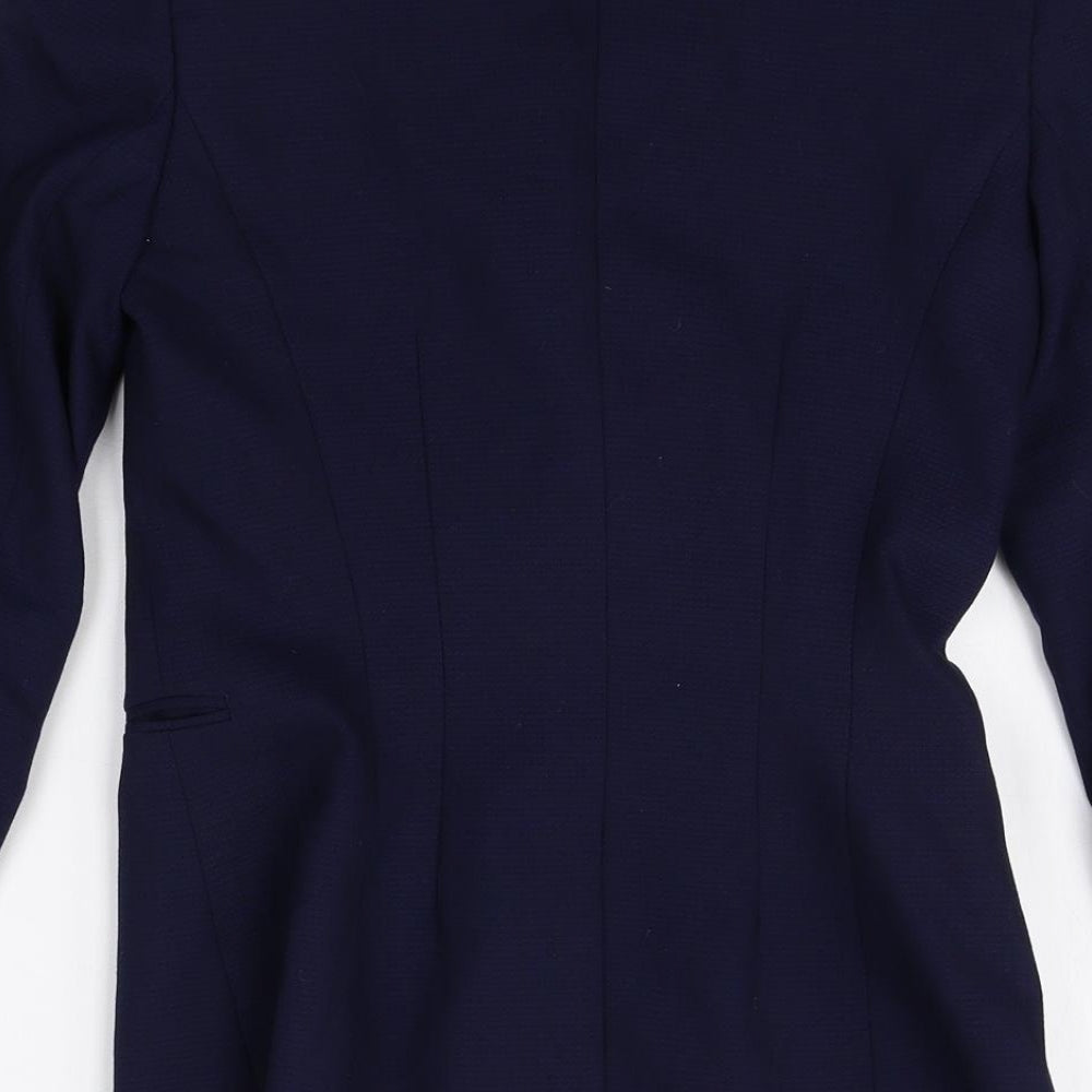 Reiss Womens Blue Wool Jacket Suit Jacket Size 6