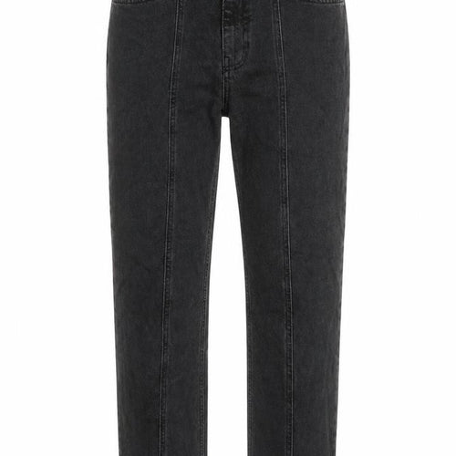 AsYou Womens Black Cotton Straight Jeans Size 30 in Regular Zip
