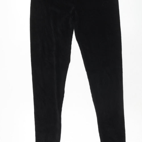Marks and Spencer Womens Black Cotton Capri Leggings Size 12 Regular