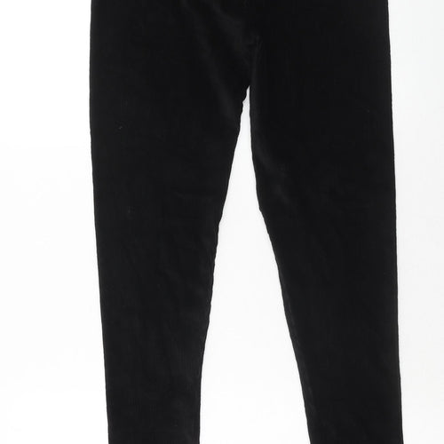 Marks and Spencer Womens Black Cotton Capri Leggings Size 12 Regular