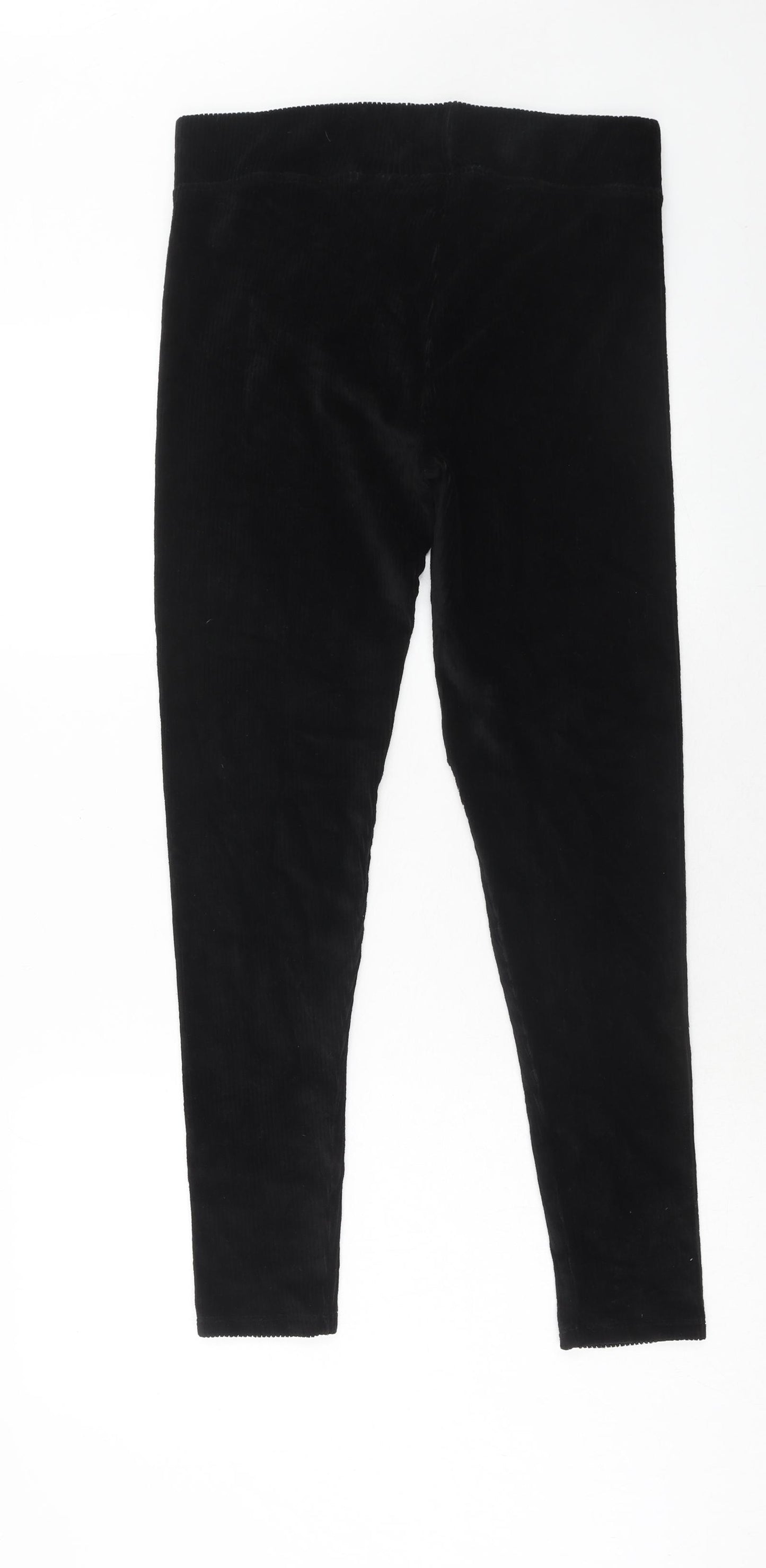 Marks and Spencer Womens Black Cotton Capri Leggings Size 12 Regular