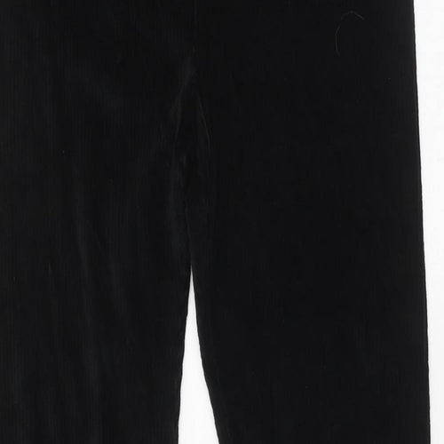 Marks and Spencer Womens Black Cotton Capri Leggings Size 12 Regular