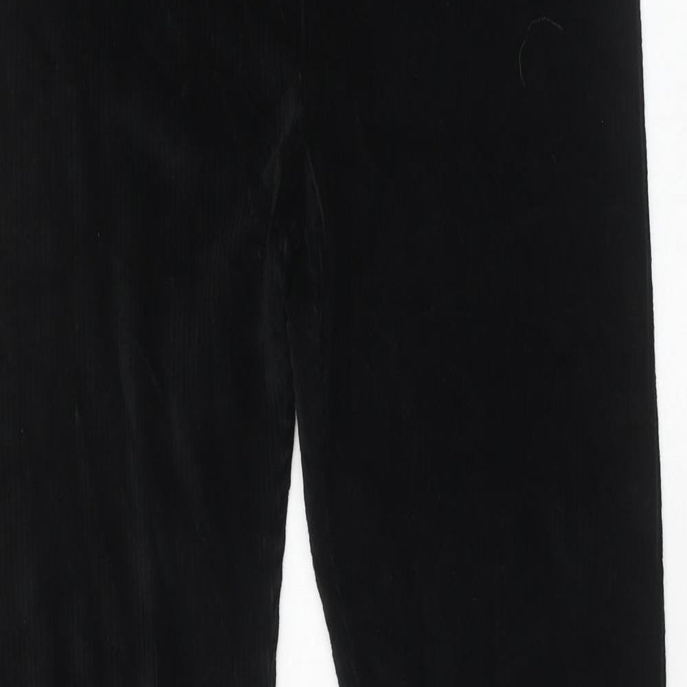 Marks and Spencer Womens Black Cotton Capri Leggings Size 12 Regular