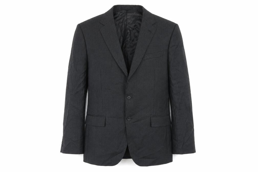 Front view of Marks & Spencer men’s grey wool jacket suit jacket, size 44, regular