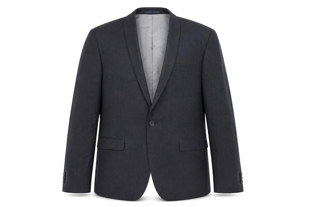 Next Mens Blue Polyester Jacket Suit Jacket Size 40 Regular