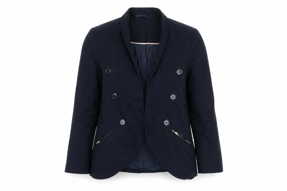 Topshop Womens Blue Jacket Blazer Size 8