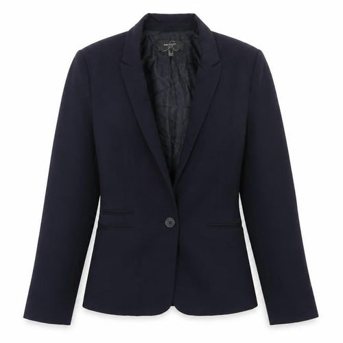 Mango Womens Blue Polyacrylate Fibre Jacket Suit Jacket Size S