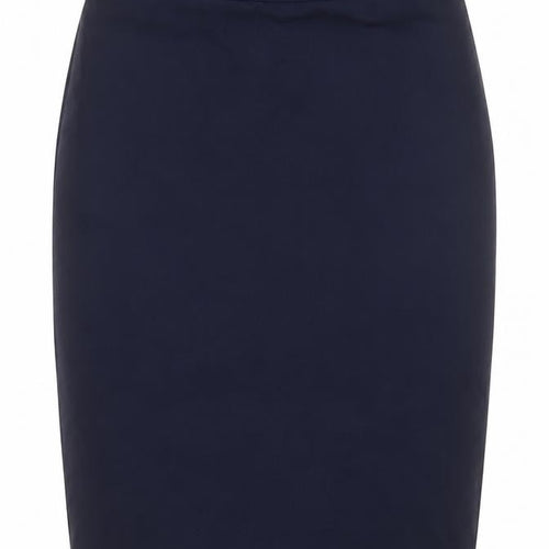 Preworn Womens Blue Polyester Straight & Pencil Skirt Size 10