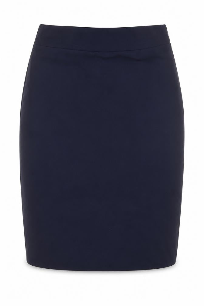 Preworn Womens Blue Polyester Straight & Pencil Skirt Size 10