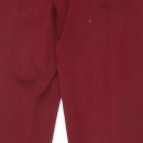 Yes Yes Womens Red Cotton Skinny Jeans Size 14 Slim Zip
