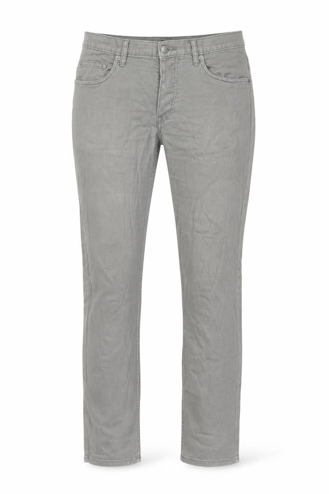 H&M Womens Grey Cotton Straight Jeans Size 29 in Slim Zip