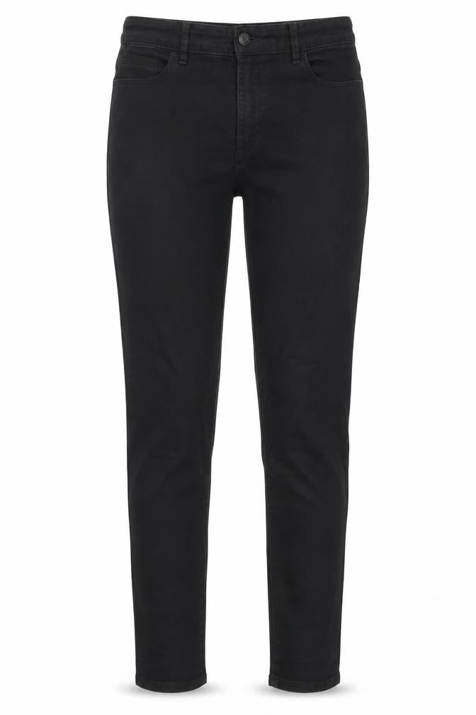 Marks and Spencer Womens Black Cotton Skinny Jeans Size 10 Regular Zip